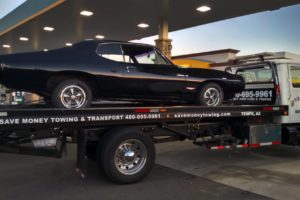 Pontiac GTO on Tow Truck in Tempe Arizona